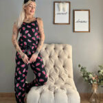 بيجامه حريمي 3 قطع - كود 1064