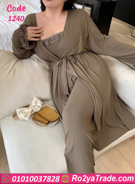بجامه بناتي 3 قطع كيرفي - كود 1240