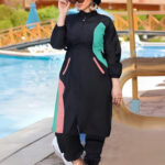 مايوة اسلامي طويل 3 قطع - كود 2084