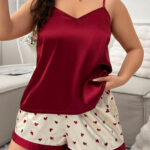 بيجامه حماله وشورت قلوب - كود 2114