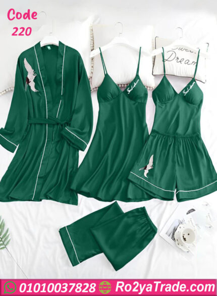 بيجامه 5 قطع حريمي للعرايس - كود 220
