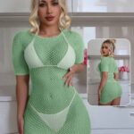 لانجري شبك وان سايز - كود 337