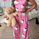 بيجامه قطعتين عرايسي دلع - كود 406