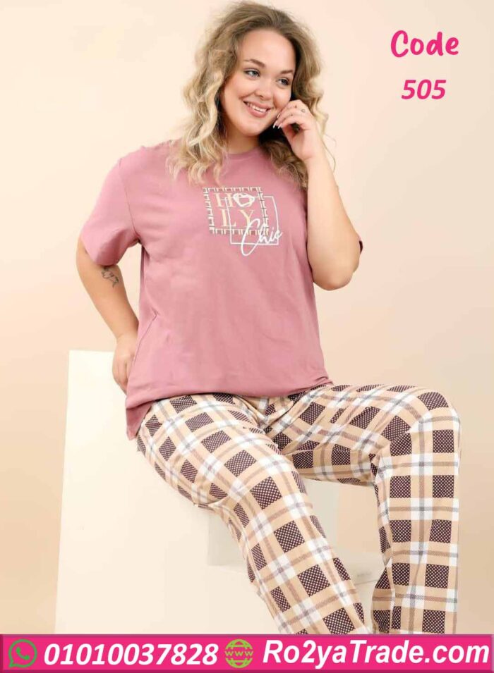 بيجامه نوم نسائية قطن - كود 505