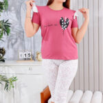 بيجامه قطن حريمي برمودا - كود 820