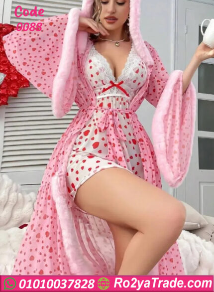 لانجري قصير بروب طويل - كود 0088