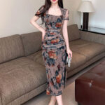 دريس مشجر طويل حريمي - كود 116