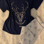 بجامه حريمي نص كم - كود 129