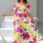 دريس مدلع مشجر حريمي - كود 1481