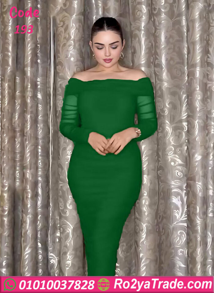 فستان ضيق طويل - كود 193