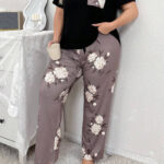 بجامه نص كم للعروسه - كود 3004