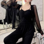 بيجامه حريمي 3 قطعه - كود 3053