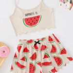 بيجامه للعروسه شورت - كود 4065