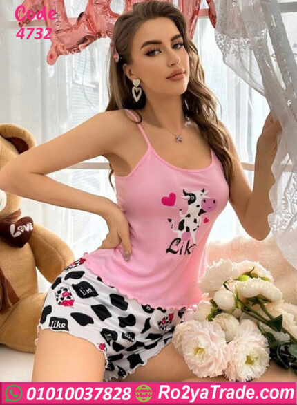بيجامه شورت صيفي للعروسه - كود 4731