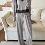 بيجامه حريمي قطن 3 قطع - كود 4928