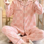 بيجامه نوم حريمي قطعتين - كود 5065