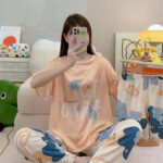 بيجامه حريمي 3 قطع للعرايس - كود 6041