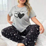 بيجامه حريمي نص كم - كود 6042