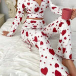 بيجامه قطعتين عرايسي دلع - كود 6051