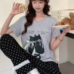 بيجامه نسائيه نعومة القماش - كود 6059