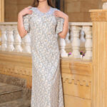 عـبـايـة نص كـم قطن - كود 672