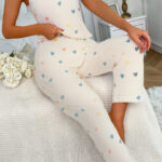 بيجامة قطعتين قلوب - كود 717