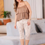 بيجامه قطن حريمي برمودا - كود 835