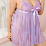 لانجيري قصير لافندر - كود 00120