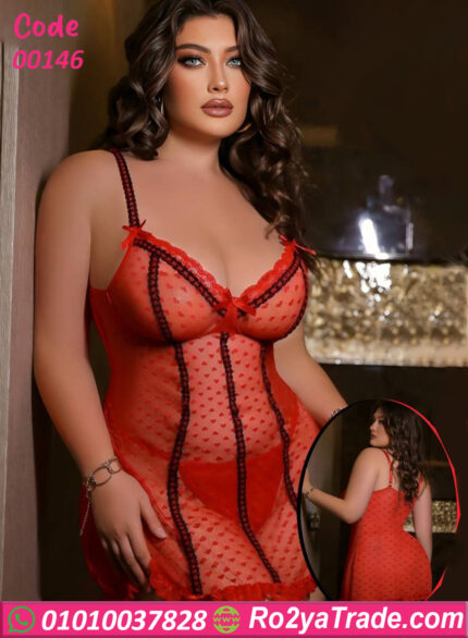 قميص نوم شفاف للعرايس - كود 00146