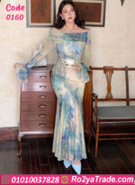 فستان سهرة طويل - كود 0160