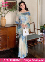 فستان سهرة طويل - كود 0160