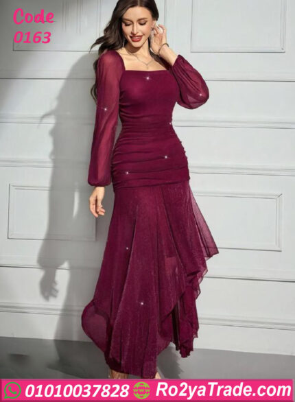 فستان طويل - كود 0163