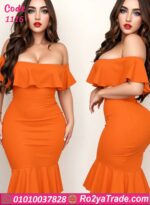 فستان قصير ضيق مفتوح - كود 1116