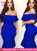 فستان قصير ضيق مفتوح - كود 1116