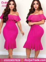 فستان قصير ضيق مفتوح - كود 1116