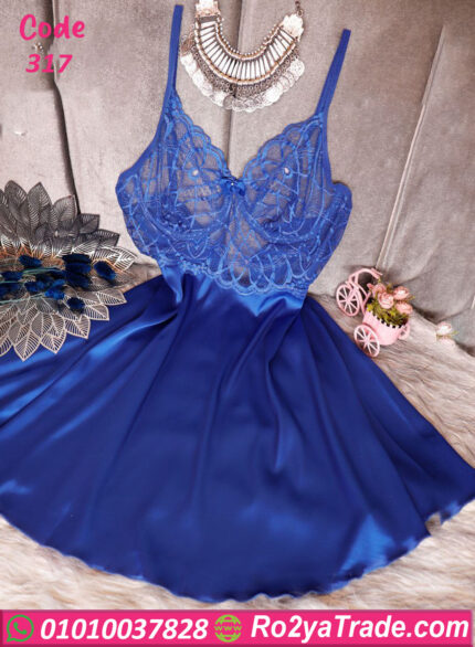 لانجيري حرير كود 317 بتصميم أنيق ولمسة ناعمة على الجسم. خامة فاخرة تمنحك راحة وأناقة مع مظهر جذاب، مثالي للعرايس ولليالي رومانسية مميزة.