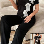 بيجامه حريمي صيفي قطن - كود 410