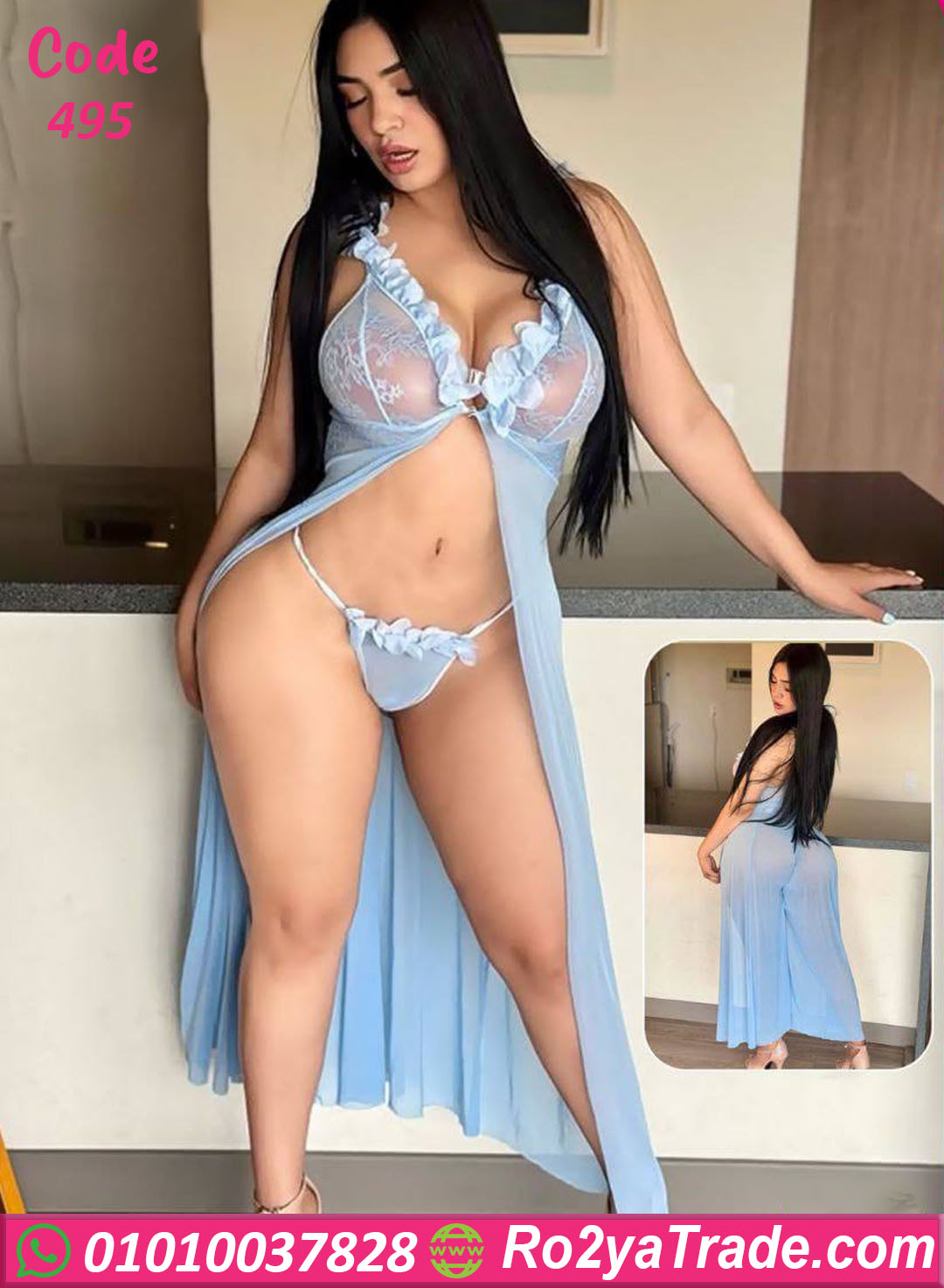 لانجيري طويل مثير شفاف - كود 495
