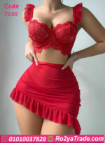 لانجري ميني جيب شفاف - كود 7130