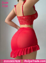 لانجري ميني جيب شفاف - كود 7130