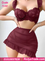 لانجري ميني جيب شفاف - كود 7130