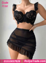 لانجري ميني جيب شفاف - كود 7130