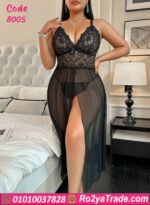 قميص نوم طويل شفاف - كود 8005