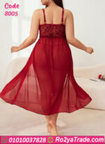 قميص نوم طويل شفاف - كود 8005