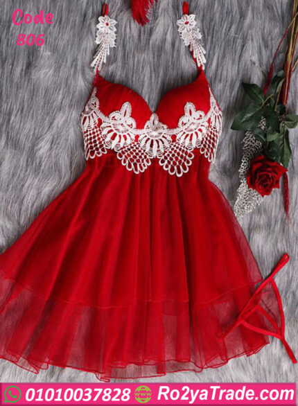 قميص نوم دانتيل - كود 806