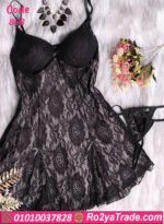 قميص نوم دانتيل قصير - كود 808