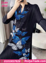 فستان صيفي طويل فراشات