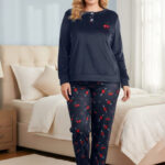 بيجامة شتوي حريمي قطيفة