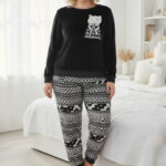 بيجامة قطيفة شتوي ناعمة