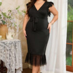 فستان زبدة تركي بيج سايز